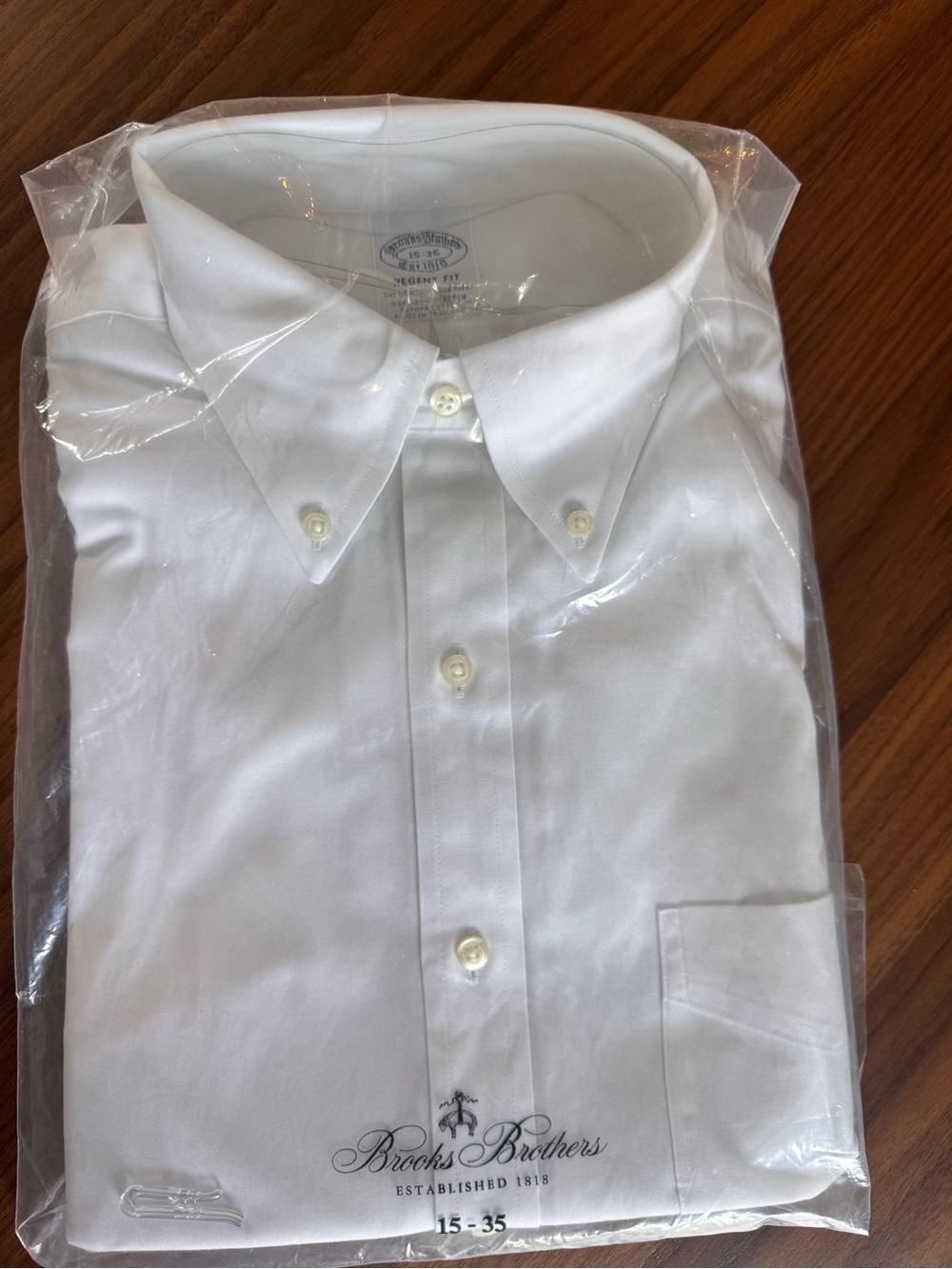 BRAND NEW! Brooks Brothers Men’s White Button-Down Dress Shirt